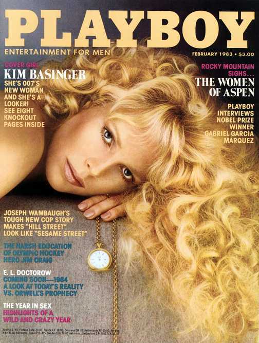 Kim Basinger pour Playboy février 1983 en muse incandescente